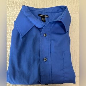 George Men's Classic Royal Blue Dress Shirt